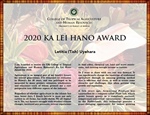Congratulations to Letitia (Tish) Uyehara