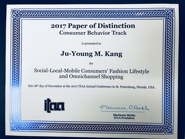 ITAA Conference: Paper of Distinction award