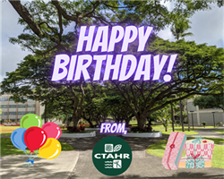 CTAHR ASAO Wishes Students Happy Birthday! 🥳