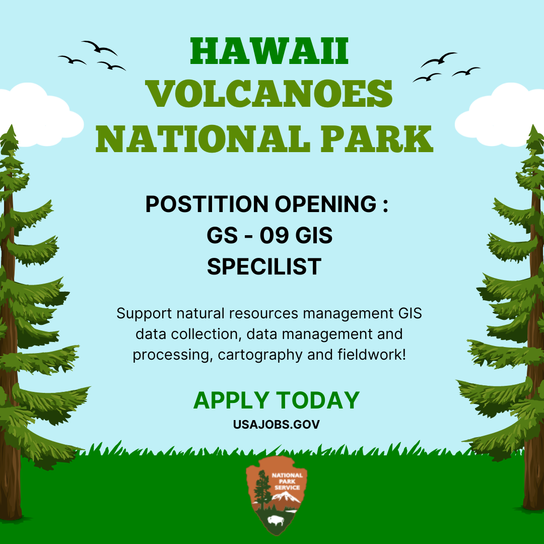 Hawaii Volcanoes National Park Job Listing