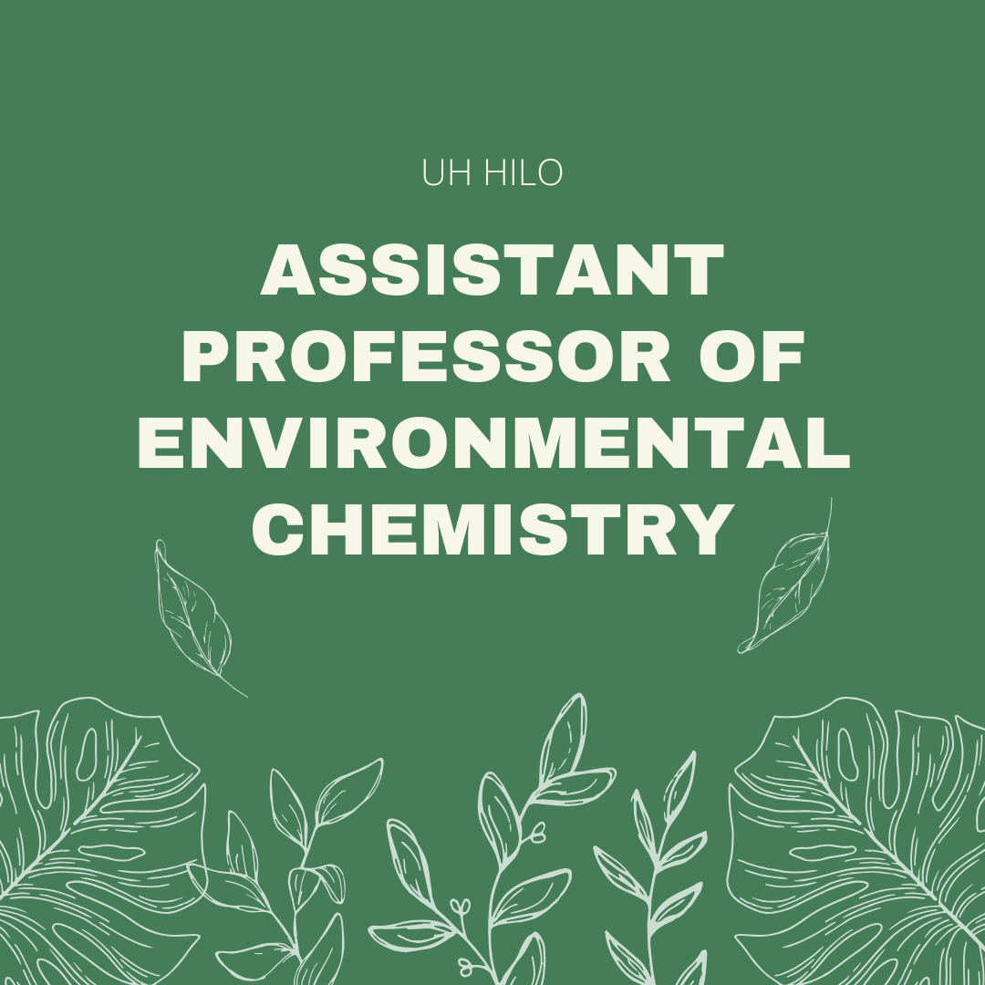 Assistant Professor of Environmental Chemistry