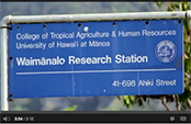 Waimanalo Research Station sign